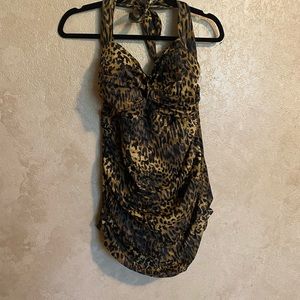 Leopard print swimsuit